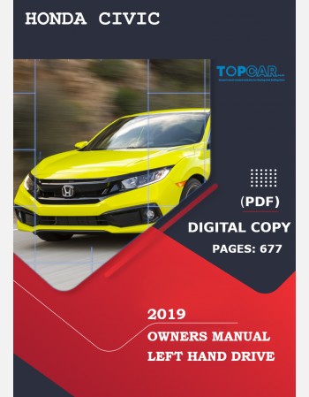 2019 HONDA CIVIC OWNERS MANUAL